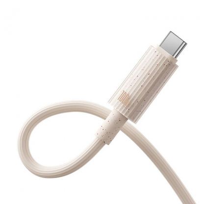 Baseus Habitat USB-C to USB-C Cable 100W - биоразградим USB кабел за устройства с USB-C порт (100 см) (розов) 7