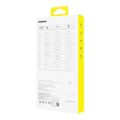 Baseus Sapphire Privacy Tempered Glass Film (0.30mm) - калено стъклено защитно покритие с определен ъгъл на виждане за дисплея на iPhone 15 Pro Max (черен-прозрачен) 5