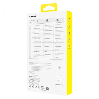 Baseus Diamond Tempered Glass Film (0.30mm) - калено стъклено защитно покритие за дисплея на iPhone 15 Plus (черен-прозрачен) 2