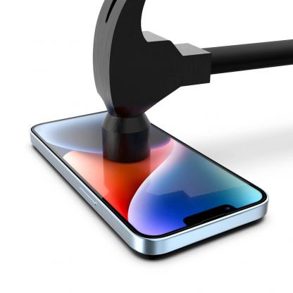 Mobile Origin Screen Guard Full Cover Tempered Glass - стъклено защитно покритие за дисплея на iPhone 14, iPhone 13, iPhone 13 Pro (черен-прозрачен) 8