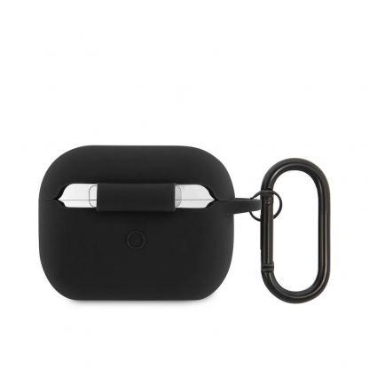 Lacoste AirPods Pro Liquid Silicone Croc Logo Case - силиконов калъф с карабинер за Apple AirPods Pro (черен) 3