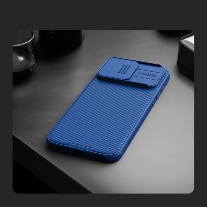Nillkin CamShield Pro Magnetic Hard Case - хибриден удароустойчив кейс за iPhone 15 Pro (син) 8