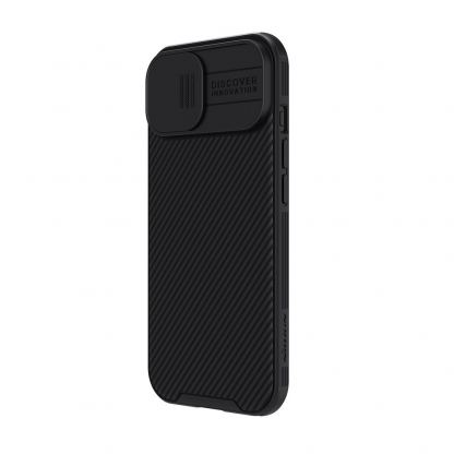 Nillkin CamShield Pro Magnetic Hard Case - хибриден удароустойчив кейс за iPhone 15 (черен) 2