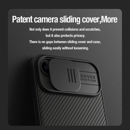 Nillkin CamShield Pro Magnetic Hard Case - хибриден удароустойчив кейс за iPhone 15 (черен) 5