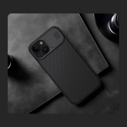 Nillkin CamShield Pro Magnetic Hard Case - хибриден удароустойчив кейс за iPhone 15 (черен) 8
