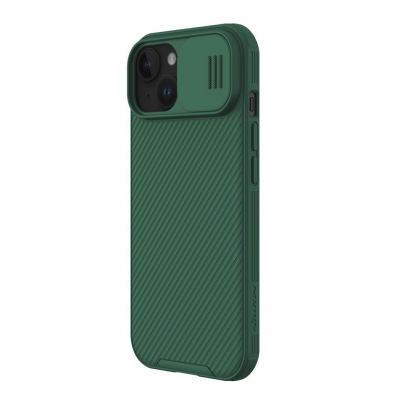 Nillkin CamShield Pro Hard Case - хибриден удароустойчив кейс за iPhone 15 (зелен) 2