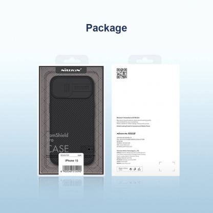 Nillkin CamShield Pro Hard Case - хибриден удароустойчив кейс за iPhone 15 (черен) 7