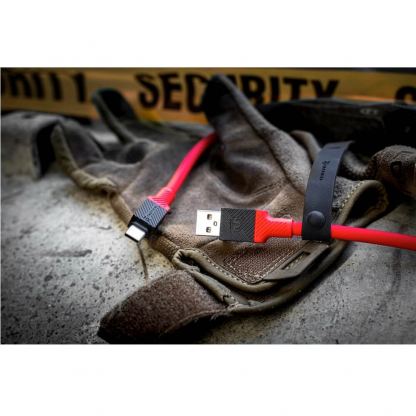Tactical Fat Man USB-C to USB-C Cable 60W - здрав кабел с бързо зареждане за устройства с USB-C порт (100 см) (червен) 2