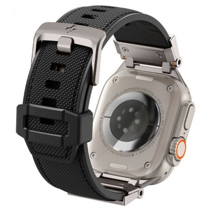 Spigen DuraPro Armor Band - силиконова каишка за Apple Watch 42мм, 44мм, 45мм, 46мм, Ultra 49мм (черен) 5