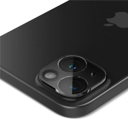 Spigen Optik Lens Protector 2 Pack - комплект 2 броя предпазни стъклени протектора за камерата на iPhone 15, iPhone 15 Plus, iPhone 14, iPhone 14 Plus (прозрачен) 4
