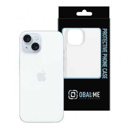 OBALME Basic Clear TPU Case - силиконов (TPU) калъф за iPhone 15 (прозрачен)  3