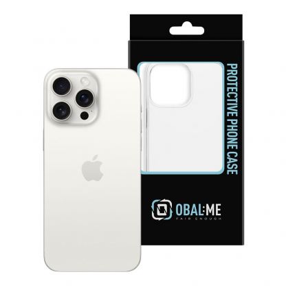 OBALME Basic Clear TPU Case - силиконов (TPU) калъф за iPhone 15 Pro Max (прозрачен)  3