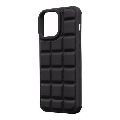 OBALME Block TPU Case - удароустойчив силиконов (TPU) калъф за iPhone 15 Pro Max (черен)