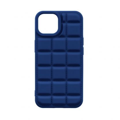 OBALME Block TPU Case - удароустойчив силиконов (TPU) калъф за iPhone 15 (син) 2