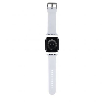 Karl Lagerfeld Choupette Head NFT Silicone Watch Strap - силиконова каишка за Apple Watch 38мм, 40мм, 41мм, 42мм (2024) (бял) 3