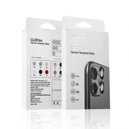 Nillkin CLRFilm Tempered Glass Lens Protector - предпазни стъклени лещи за камерата на iPhone 15 Pro, iPhone 15 Pro Max (черен) 9