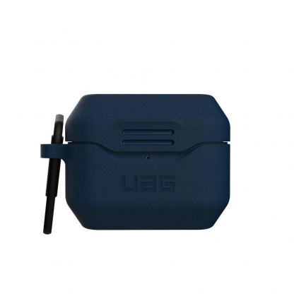 Urban Armor Gear Standard Issue Silicone Case 001 - удароустойчив силиконов калъф с карабинер за Apple Airpods Pro (тъмносин) 2