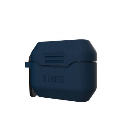 Urban Armor Gear Standard Issue Silicone Case 001 - удароустойчив силиконов калъф с карабинер за Apple Airpods Pro (тъмносин) 5