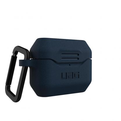 Urban Armor Gear Standard Issue Silicone Case 001 - удароустойчив силиконов калъф с карабинер за Apple Airpods Pro (тъмносин) 6