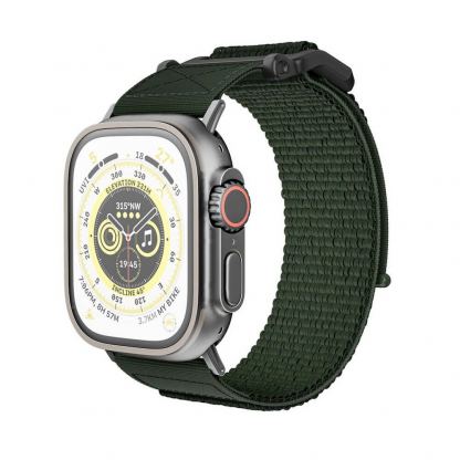 Tech-Protect Scout Watch Strap - изключително здрава текстилна каишка за Apple Watch 42мм, 44мм, 45мм, 46мм, Ultra 49мм (зелен) 2