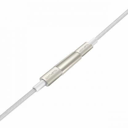 4smarts PremiumCord USB-C to USB-C Cable 60W Set incl. Digit Adapter and Coupler - комплект 3 броя изключително здрави и качествени плетени USB-C кабели за устройства с USB-C порт (бял) 2