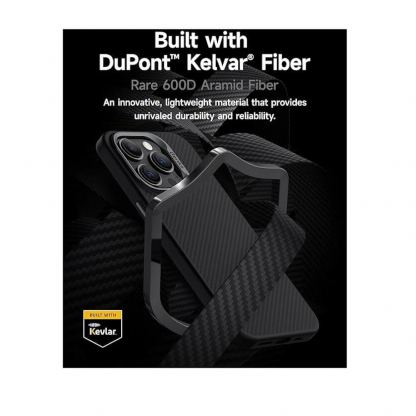 Benks MagClap ArmorPro Kevlar Case 600D - удароустойчив кевларен кейс с MagSafe за iPhone 15 Pro Max (черен) 11