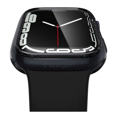 Spigen Ultra Hybrid Case - хибриден кейс с висока степен на защита и вграден протектор за дисплея за Apple Watch 41мм (черен-прозрачен) 5