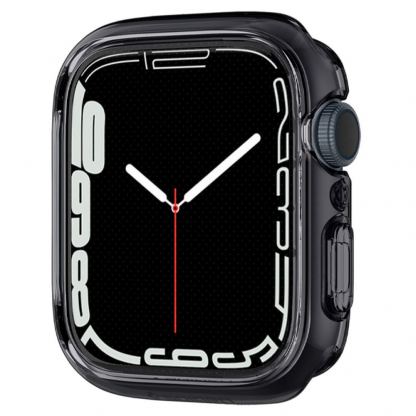 Spigen Ultra Hybrid Case - хибриден кейс с висока степен на защита и вграден протектор за дисплея за Apple Watch 41мм (черен-прозрачен) 6