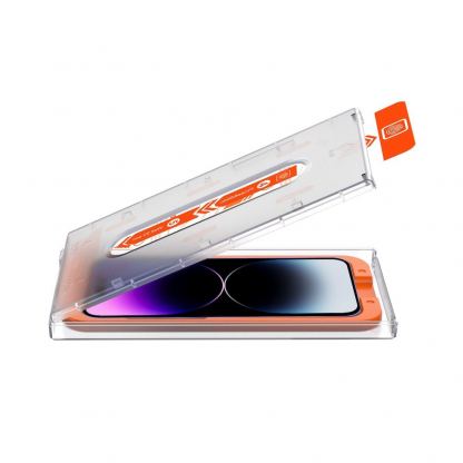 Mobile Origin Screen Guard Tempered Glass 2 Pack - 2 броя калени стъклени защитни покрития за дисплея на iPhone 14 Pro Max (прозрачен) 6