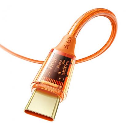 Mcdodo USB-C to USB-C Cable 100W (CA-2113) - кабел с бързо зареждане за устройства с USB-C порт (180 см) (оранжев)  2