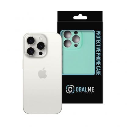 OBALME Basic Matte TPU Case - силиконов (TPU) калъф за iPhone 15 Pro (светлосин)  3