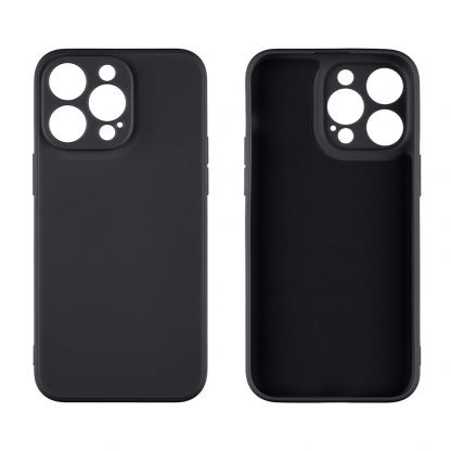 OBALME Basic Matte TPU Case - силиконов (TPU) калъф за iPhone 15 Pro Max (черен)  2