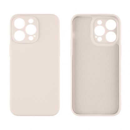 OBALME Basic Matte TPU Case - силиконов (TPU) калъф за iPhone 15 Pro Max (бежов)  2