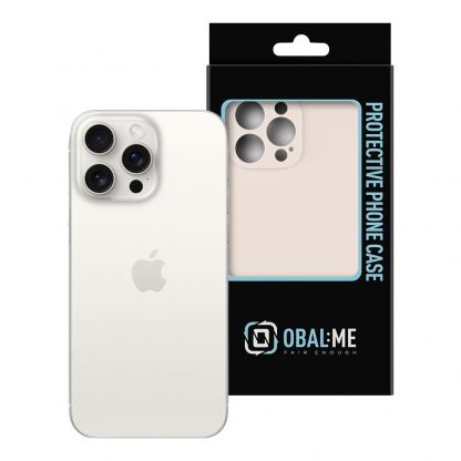 OBALME Basic Matte TPU Case - силиконов (TPU) калъф за iPhone 15 Pro Max (бежов)  3