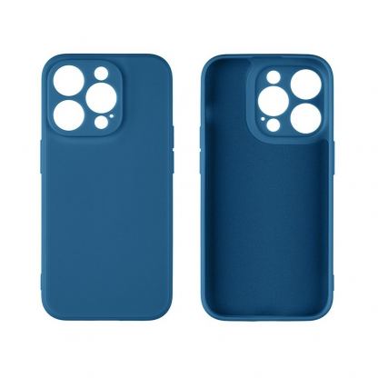 OBALME Basic Matte TPU Case - силиконов (TPU) калъф за iPhone 15 Pro (син)  2
