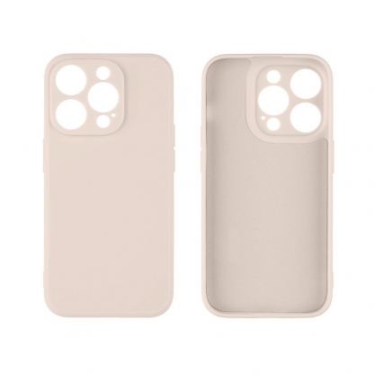 OBALME Basic Matte TPU Case - силиконов (TPU) калъф за iPhone 15 Pro (бежов)  2