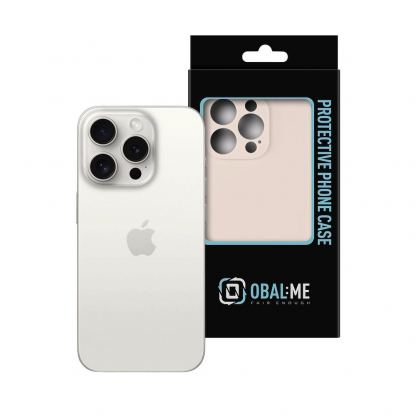 OBALME Basic Matte TPU Case - силиконов (TPU) калъф за iPhone 15 Pro (бежов)  3