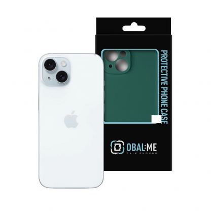 OBALME Basic Matte TPU Case - силиконов (TPU) калъф за iPhone 15 (зелен)  3