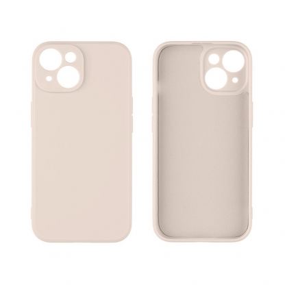 OBALME Basic Matte TPU Case - силиконов (TPU) калъф за iPhone 15 (бежов)  2