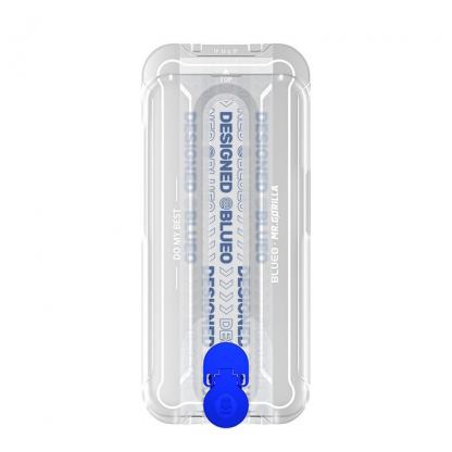 Blueo Sapphire Screen Protector With Applicator - защитно покритие от сапфирено стъкло за дисплея на iPhone 15 Pro (черен-прозрачен) 2