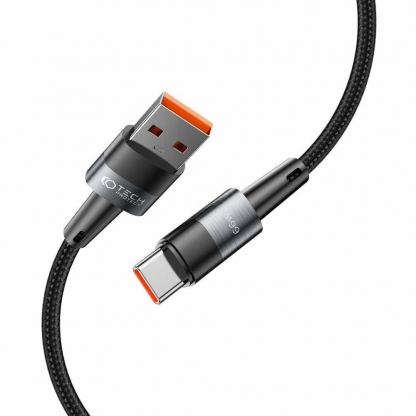 Tech-Protect Ultraboost USB-A to USB-C Cable 66W - кабел с въжена оплетка за устройства с USB-C порт (50 см) (черен) 2