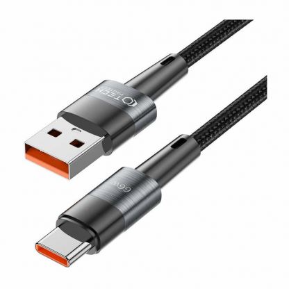 Tech-Protect Ultraboost USB-A to USB-C Cable 66W - кабел с въжена оплетка за устройства с USB-C порт (50 см) (черен) 3