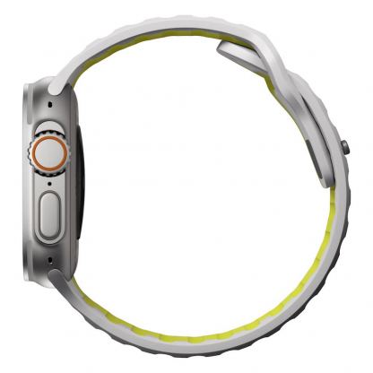Nomad Sport Band - силиконова каишка за Apple Watch 42мм, 44мм, 45мм, 46мм, Ultra 49мм (сив-зелен) 3