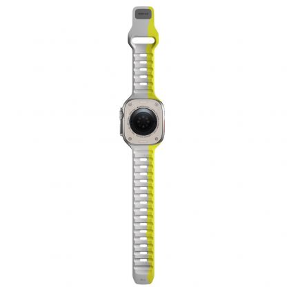 Nomad Sport Band - силиконова каишка за Apple Watch 42мм, 44мм, 45мм, 46мм, Ultra 49мм (сив-зелен) 8