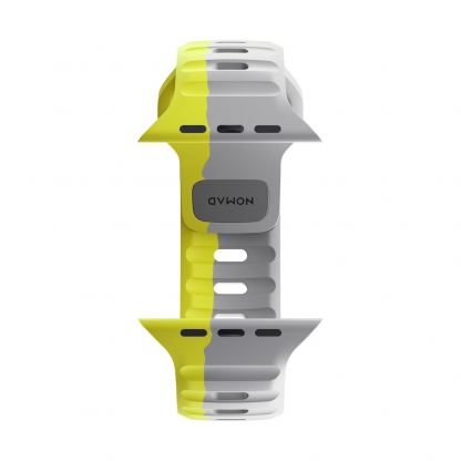 Nomad Sport Band - силиконова каишка за Apple Watch 42мм, 44мм, 45мм, 46мм, Ultra 49мм (сив-зелен) 9