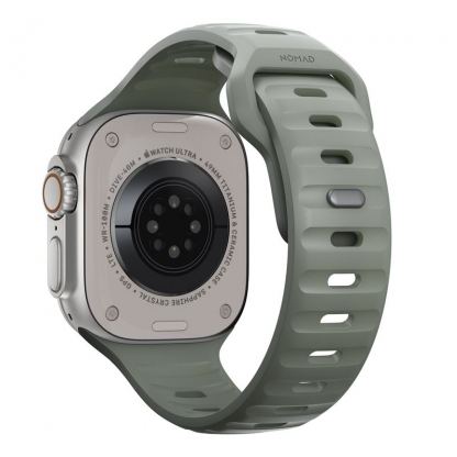 Nomad Sport Band - силиконова каишка за Apple Watch 42мм, 44мм, 45мм, 46мм, Ultra 49мм (светлоозелен) 2