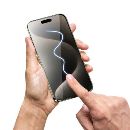 Mobile Origin Privacy Screen Guard Tempered Glass 2 Pack - 2 броя калени стъклени защитни покрития с определен ъгъл на виждане за дисплея на iPhone 15 Pro 5