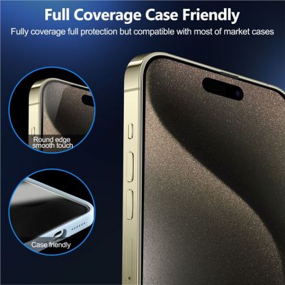 Mobile Origin Privacy Screen Guard Tempered Glass 2 Pack - 2 броя калени стъклени защитни покрития с определен ъгъл на виждане за дисплея на iPhone 15 Pro 6