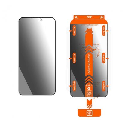 Mobile Origin Privacy Screen Guard Tempered Glass 2 Pack - 2 броя калени стъклени защитни покрития с определен ъгъл на виждане за дисплея на iPhone 15 Pro 7