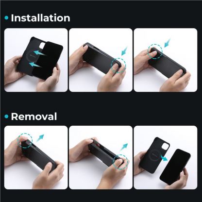 Pitaka MagEZ 3 600D Aramid Fiber MagSafe Case - кевларен кейс с MagSafe за iPhone 14 (черен-сив)  8